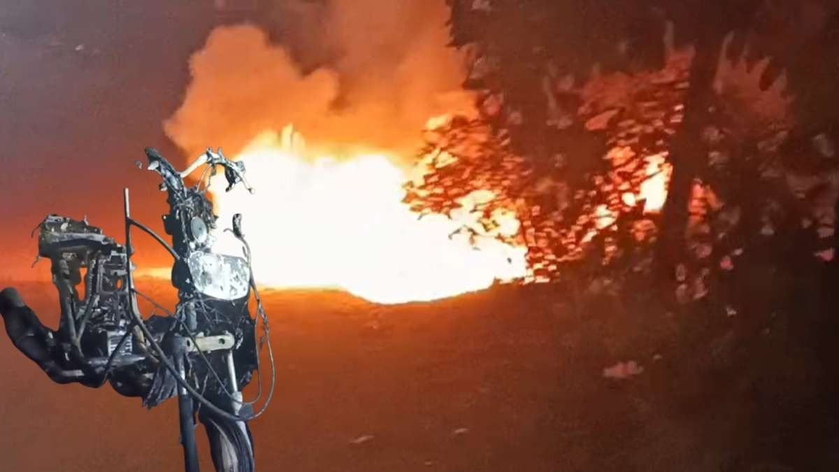 Scooter Catches Fire